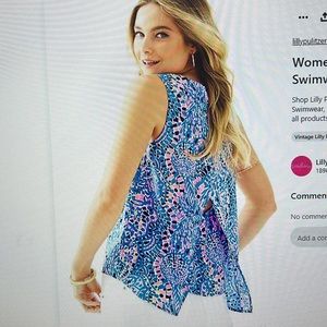 Lilly Pulitzer zeta silk top